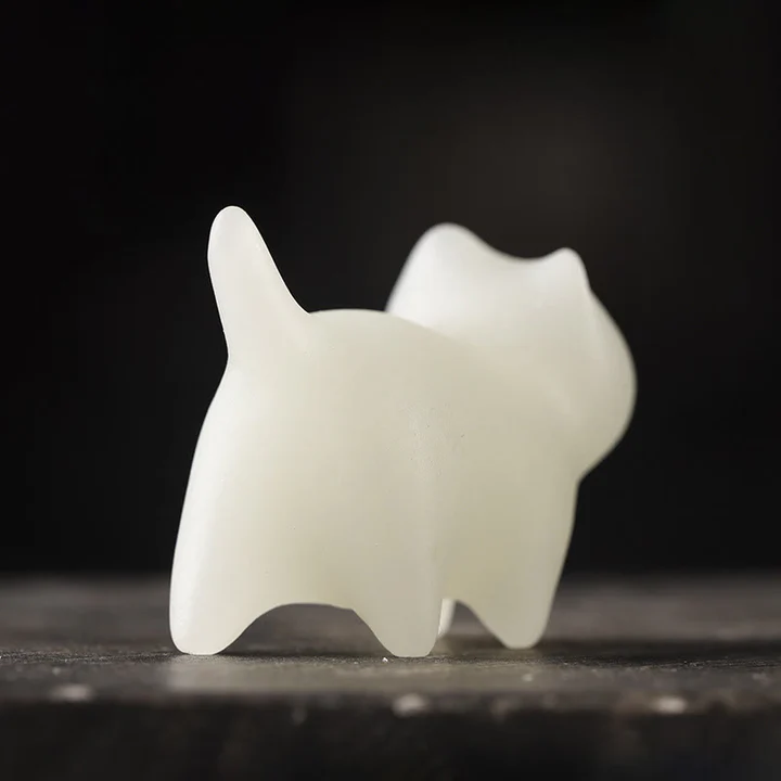 2Pcs Mini Cute Cat Glowstone Luminous Lucky Cat Energy Decoration | Zen Ara Grove