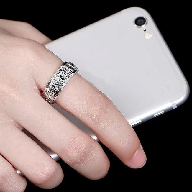 Spinning Mantra Ring – Six Syllables of Blessing | Zen Ara Grove