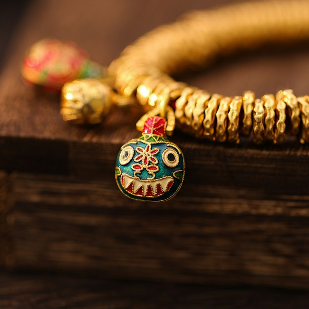 Handcrafted Braided Rope Bracelet · Enamel Pendant | Zen Ara Grove