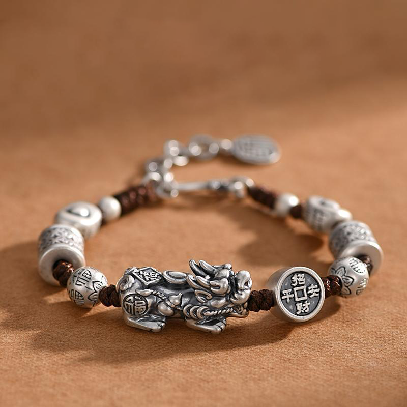 Pixiu Wealth Bracelet with Fu Character – Invite Abundance | Zen Ara Grove