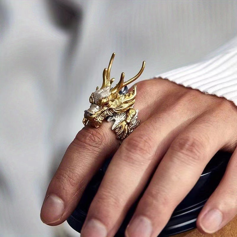 Dragon Head Ring – Power & Wisdom Symb | Zen Ara Grove