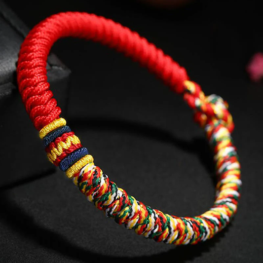 Zen Handmade Multicolored Thread King Kong Knot Strength Braid Bracelet | Zen Ara Grove
