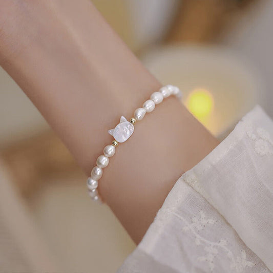 Long Wool Silver Gradient Pendant Bracelet | Zen Ara Grove