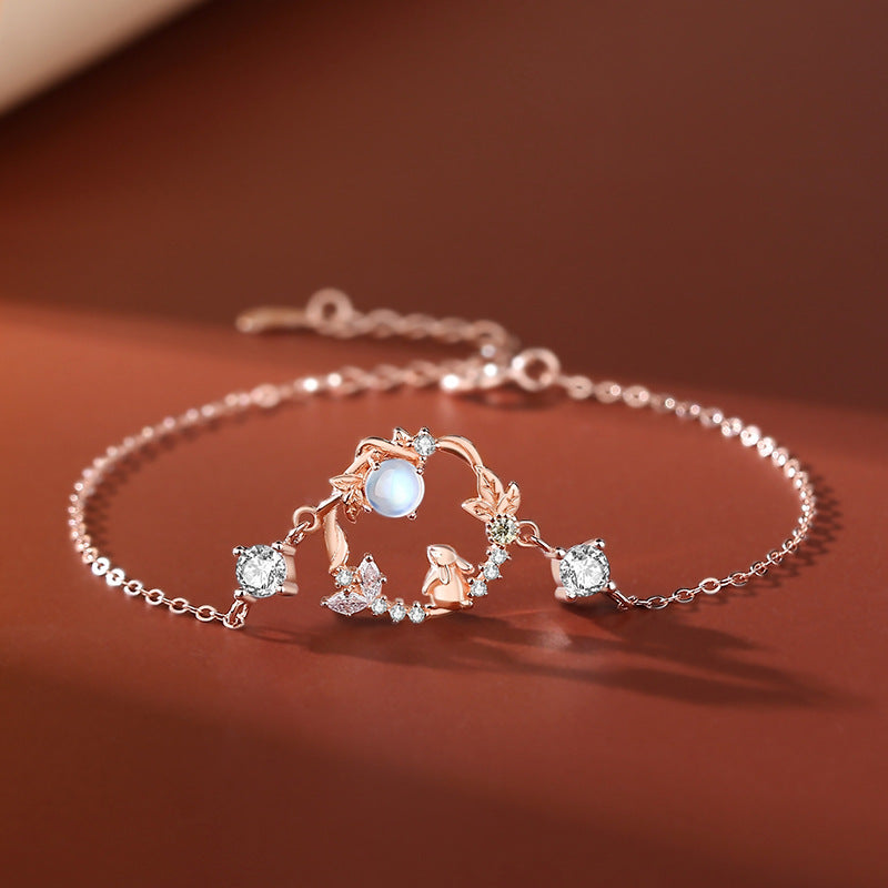 Moonstone Moon Flower Jewelry Set – Inspired by the Year of the Rabbitt | Zen Ara Grove