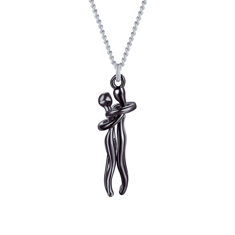Two Souls, One Peace – Minimalist Hug Necklace | Zen Ara Grove