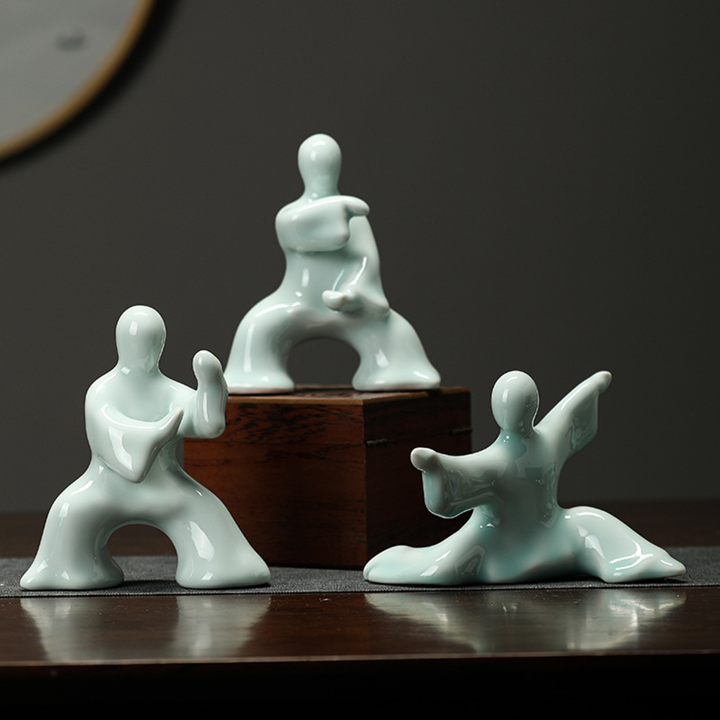 Kung Fu Tai Chi Master Ceramic Figurine | Zen Ara Grove