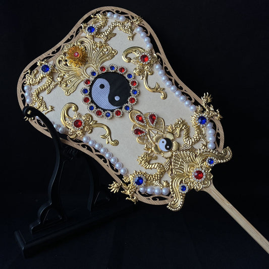 Taoist Bagua Banana Leaf Fan | Zen Ara Grove