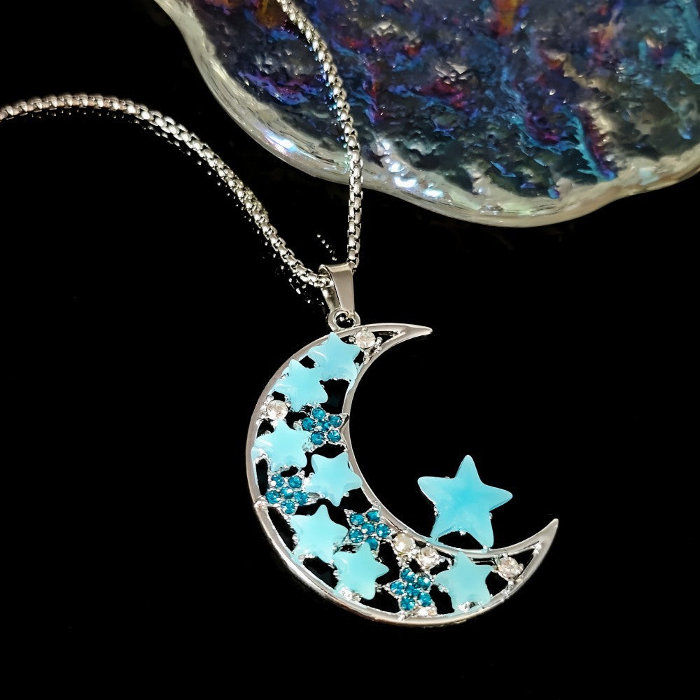 Zen Lunar Stars Glow Necklace – Mindful Night Magic | Zen Ara Grove