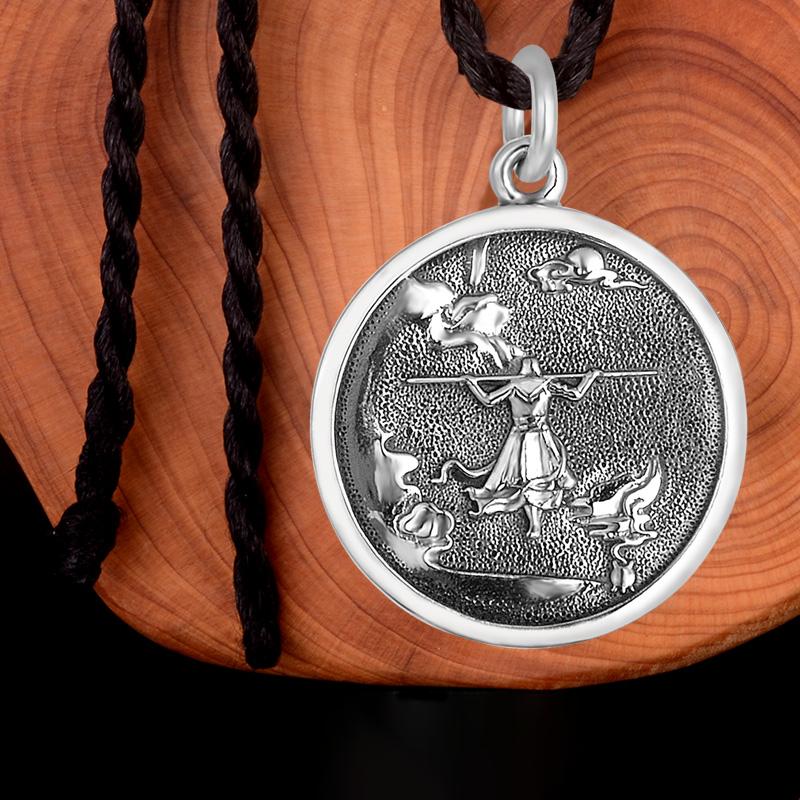 Defiant Monkey King in 925 Silver Relief | Zen Ara Grove