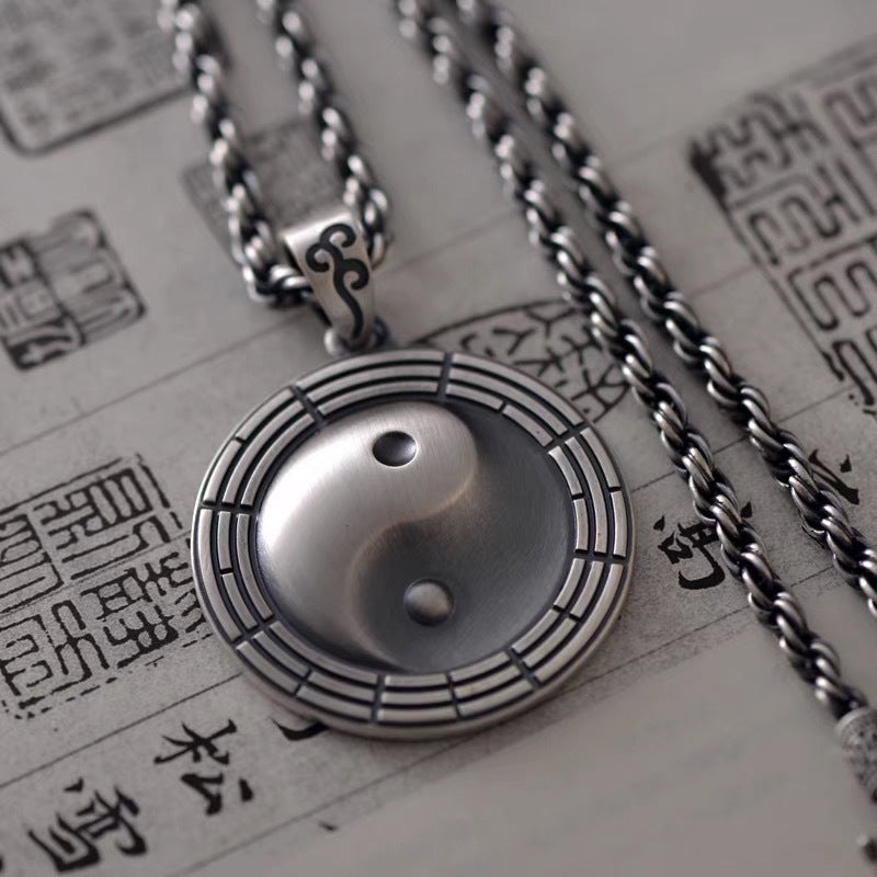 Vintage Taiji Bagua Pendant Necklace | Zen Ara Grove