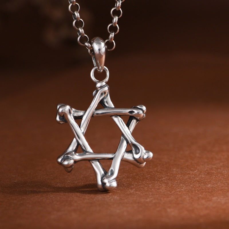 S925 Silver Hexagram Pendant – Harmony & Protection | Zen Ara Grove