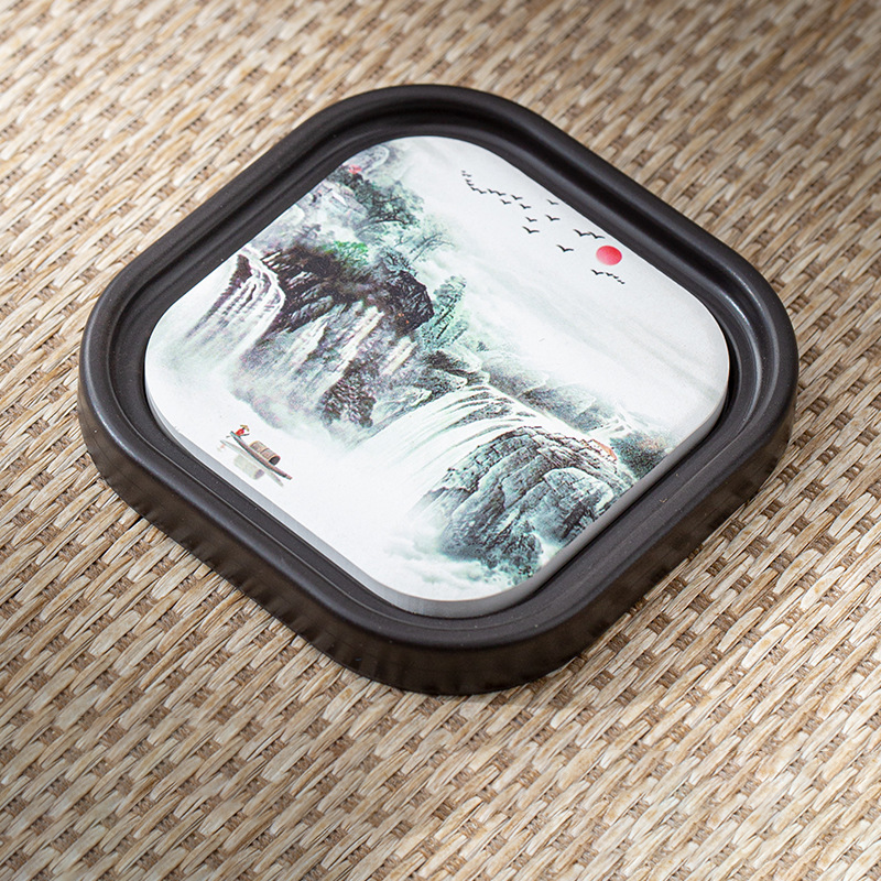 Oriental Zen Style Drink Coaster | Zen Ara Grove