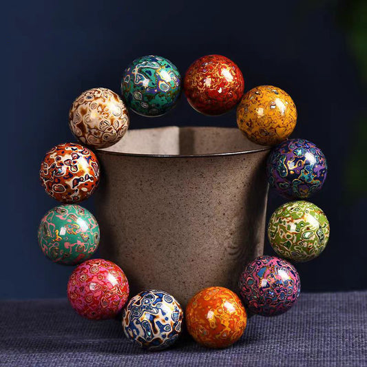 Lacquered Multi-Gem Bead Bracelet | Zen Ara Grove