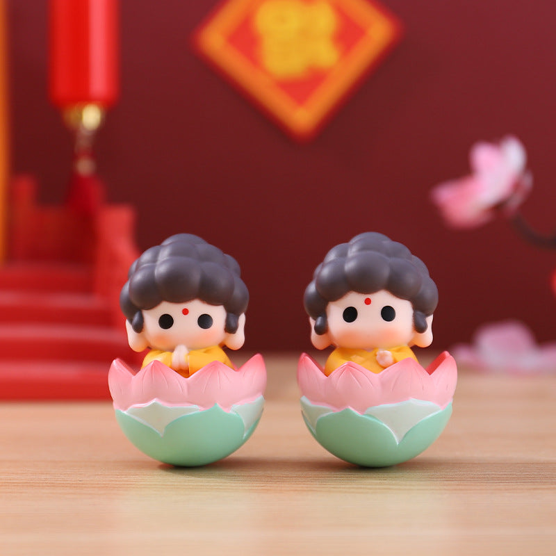 Little Buddha Roly-Poly Figurine | Zen Ara Grove