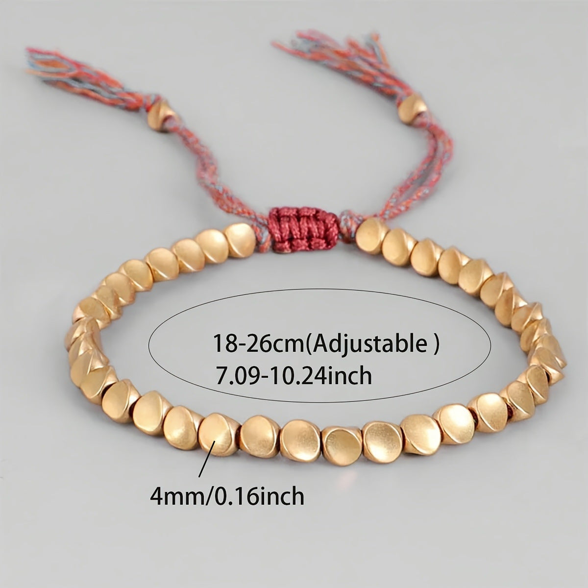 Subtle Zen Threads Bracelet: Mindful Gold & Woven Harmony