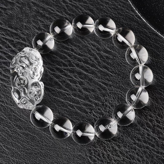 Crystal Glass Pixiu Bracelet – Symbol of Purity and Prosperity | Zen Ara Grove