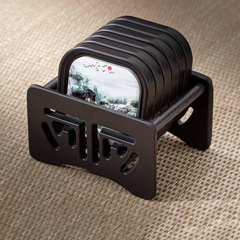 Oriental Zen Style Drink Coaster | Zen Ara Grove