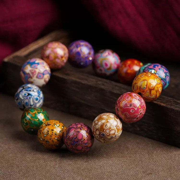 Lacquered Multi-Gem Bead Bracelet | Zen Ara Grove