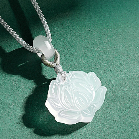FrostBlossom Lotus Pendant