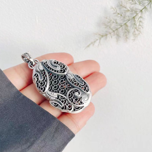 Hollow Guardian Beast Pendant – Ancient Pixiu Necklace | Zen Ara Grove
