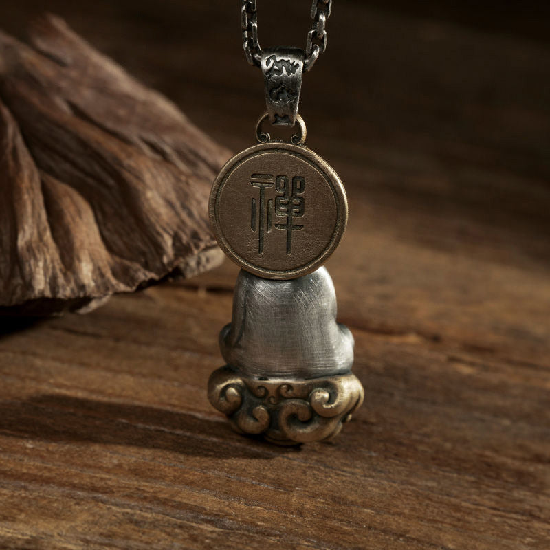 Sudhana Enlightened Silver Pendant Necklace