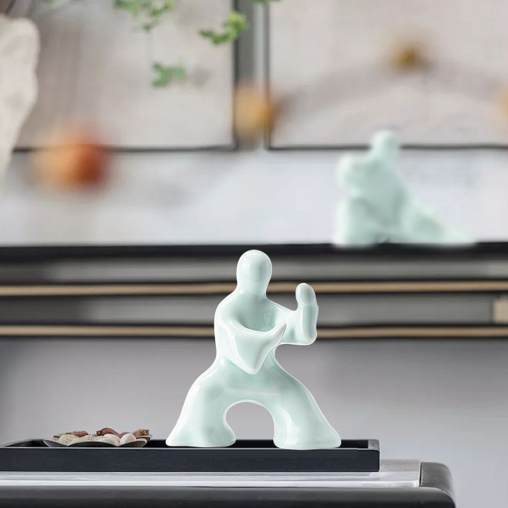 Kung Fu Tai Chi Master Ceramic Figurine | Zen Ara Grove