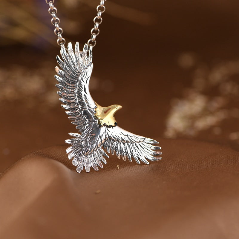 S925 Silver Eagle Pendant – Soaring Strength & Freedom | Zen Ara Grove