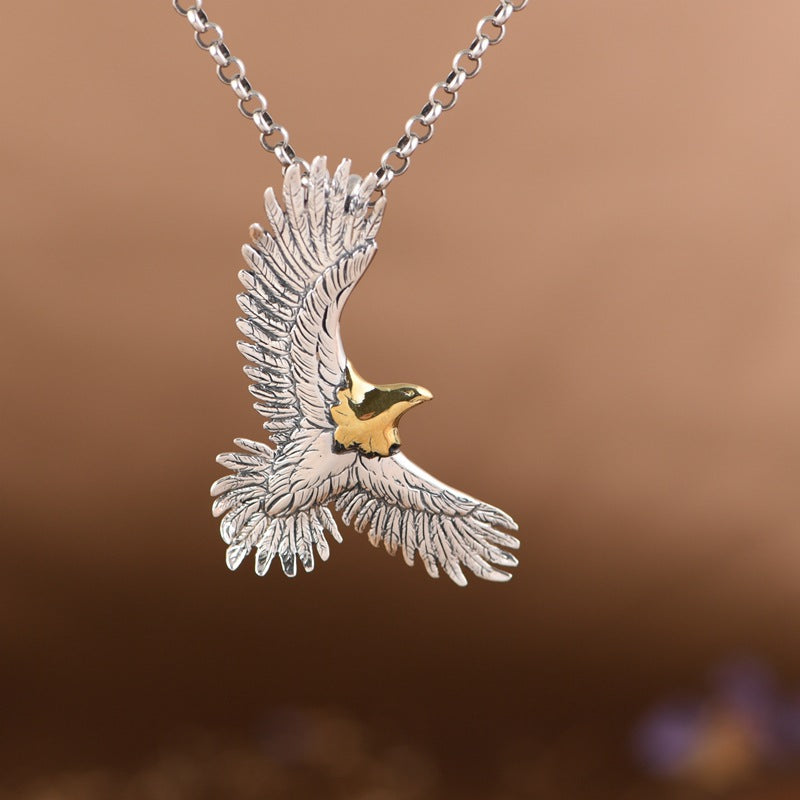 S925 Silver Eagle Pendant – Soaring Strength & Freedom | Zen Ara Grove