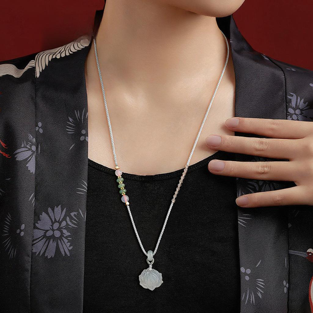 FrostBlossom Lotus Pendant