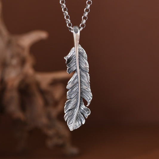 Zen Eagle Feather Pendant – Strength & Freedom | Zen Ara Grove