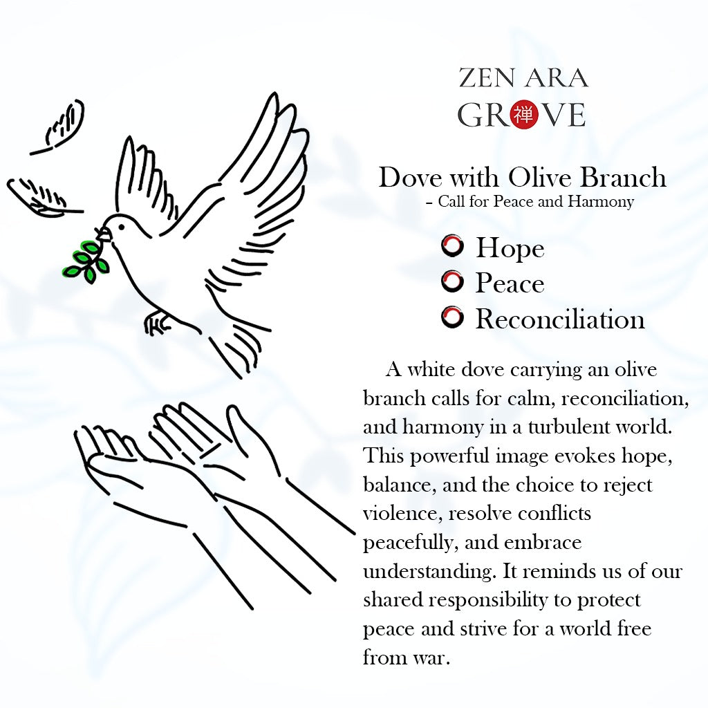Adjustable Stainless Steel Peace Dove Ring – Symbol of Hope and Harmony | Zen Ara Grove