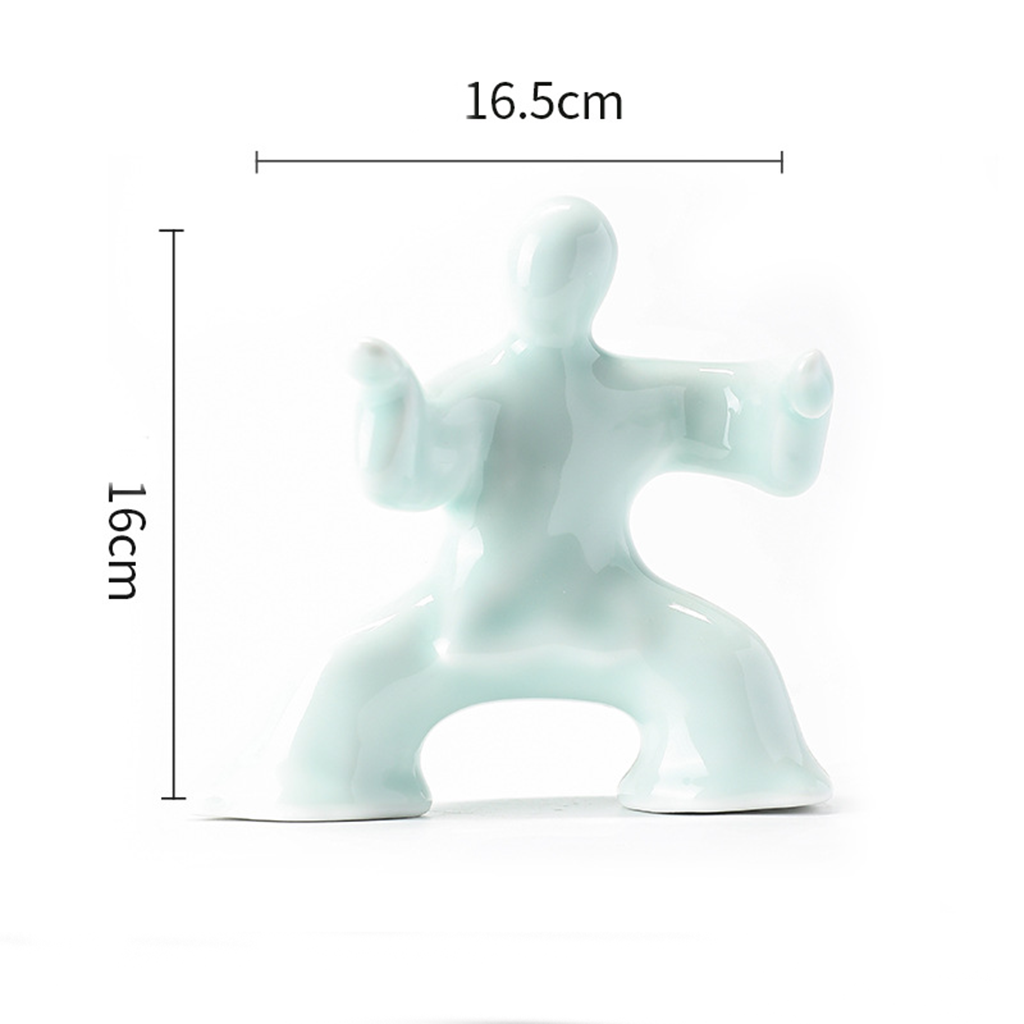 Kung Fu Tai Chi Master Ceramic Figurine | Zen Ara Grove