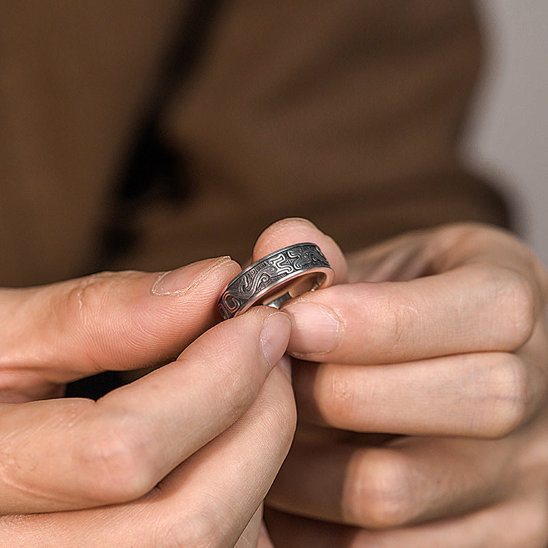 Mystic Kui Dragon Silver Ring – Embodying Heritage & Energy | Zen Ara Grove