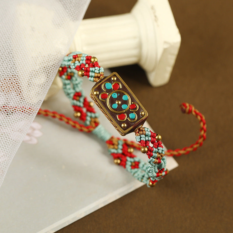 Handwoven Blessing Bracelet – Inspired by Desert Silk Road | Zen Ara Grove