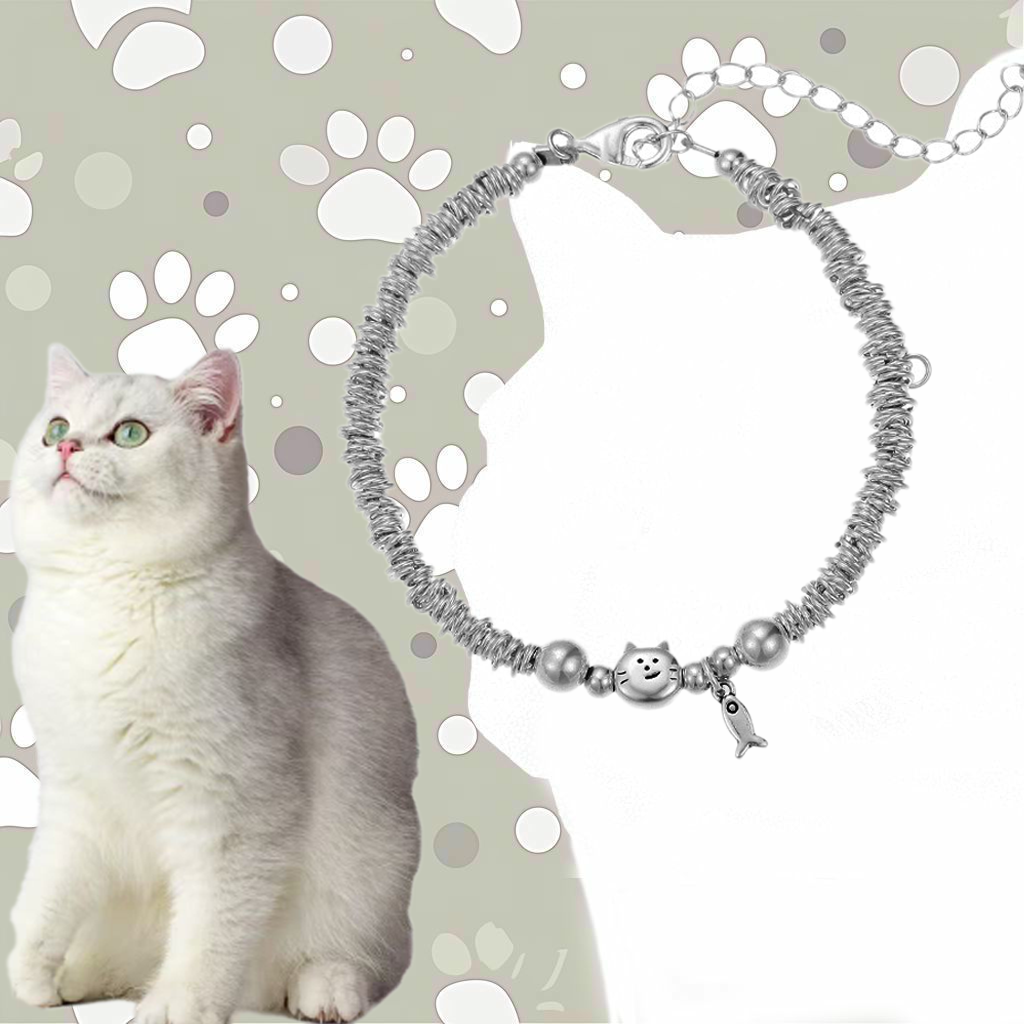 Sterling Silver Fortune Cat Bracelet – Lucky Fish & Elegant Charm in S925 | Zen Ara Grove