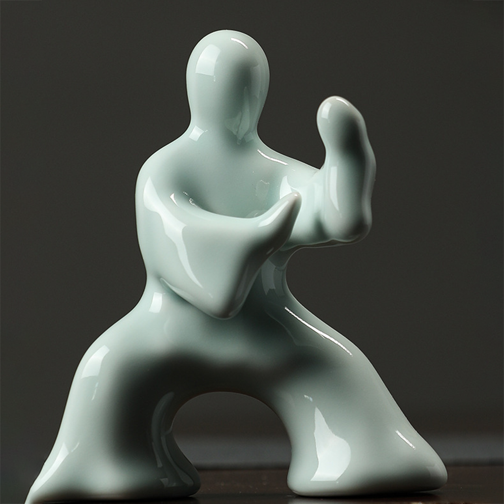 Kung Fu Tai Chi Master Ceramic Figurine | Zen Ara Grove