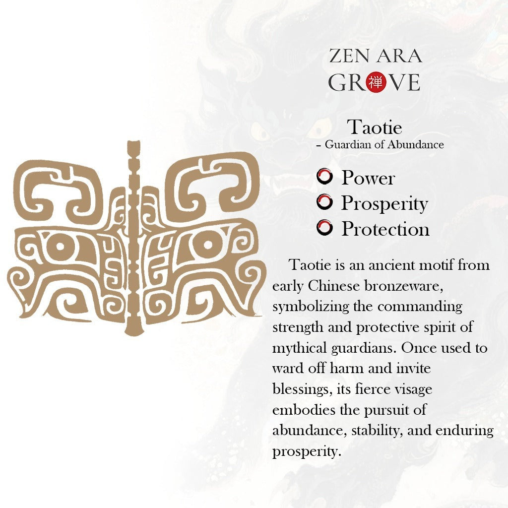 Taotie Beast Ring – Ancient Guardian of Strength | Zen Ara Grove