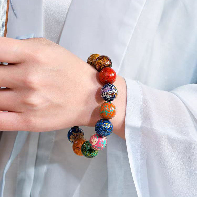 Lacquered Multi-Gem Bead Bracelet | Zen Ara Grove