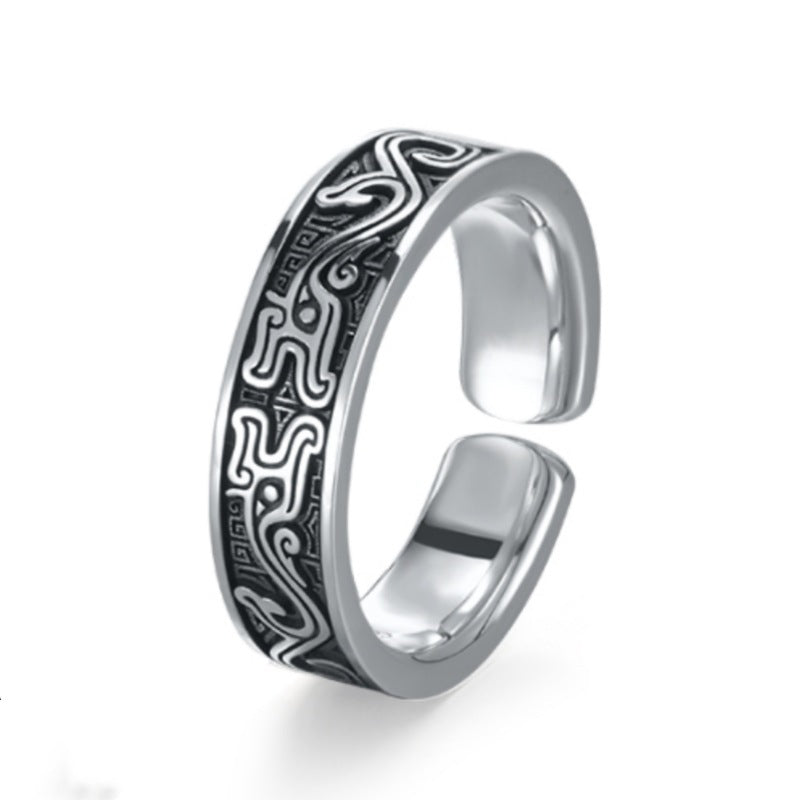 Mystic Kui Dragon Silver Ring – Embodying Heritage & Energy | Zen Ara Grove