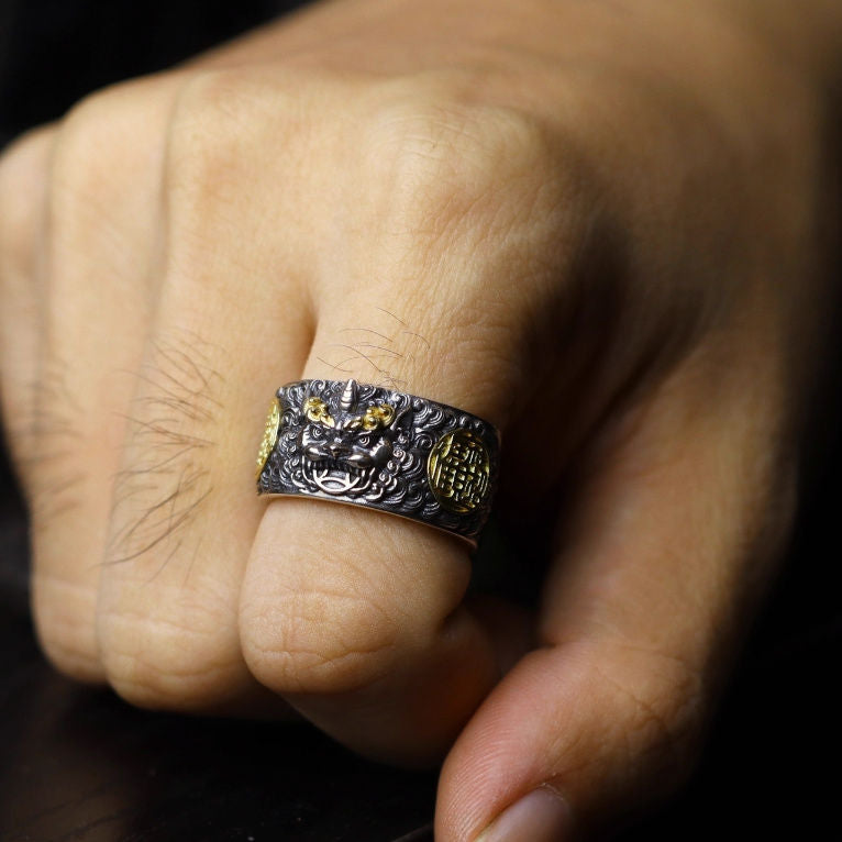 Pixiu Treasure Ring – Attract Abundance & Luck | Zen Ara Grove