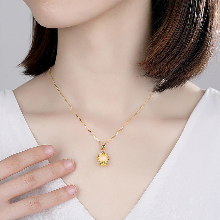 Serene Jade Buddha – Hands-Together Pendant of Inner Tranquility | Zen Ara Grove