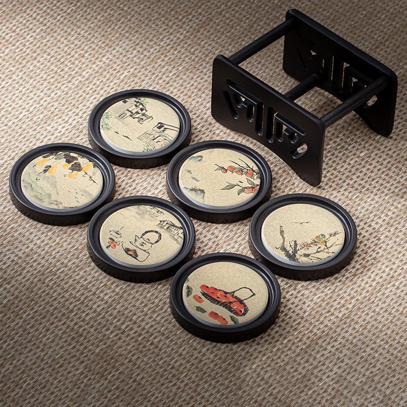 Oriental Zen Style Drink Coaster | Zen Ara Grove