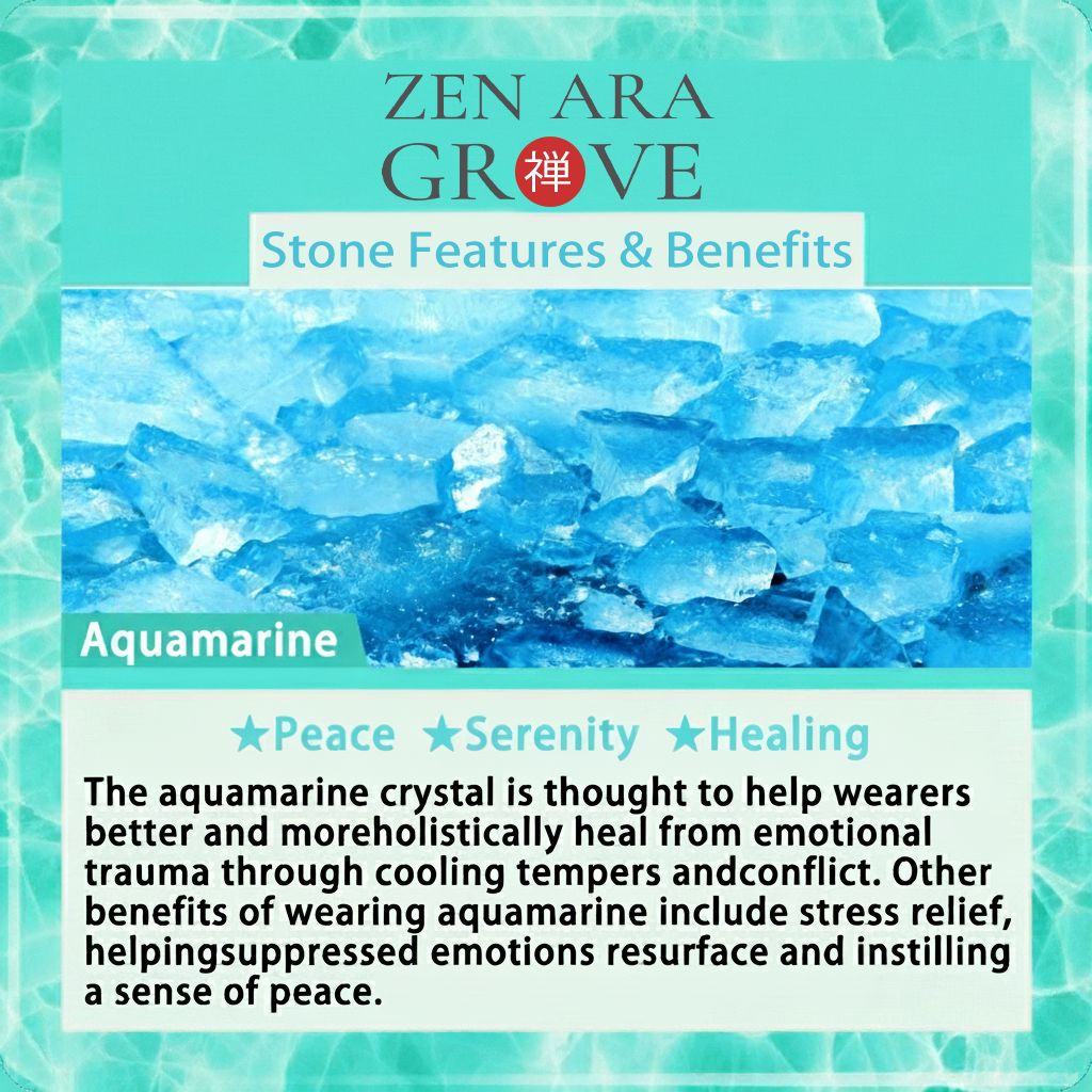 Pure Zen Aquamarine Healing Bracelet | Zen Ara Grove