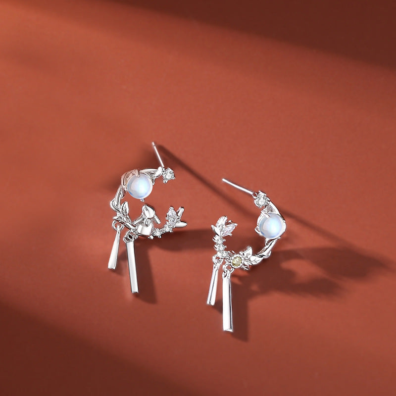 Moonstone Moon Flower Jewelry Set – Inspired by the Year of the Rabbitt | Zen Ara Grove