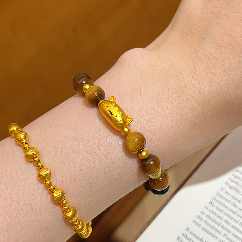 Guardian Kitty Bracelet – Empowering Design with Tiger Eye Energy | Zen Ara Grove