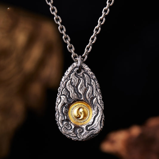 Yin Yang Fire Necklace – Balance of Energy & Inner Strength | Zen Ara Grove