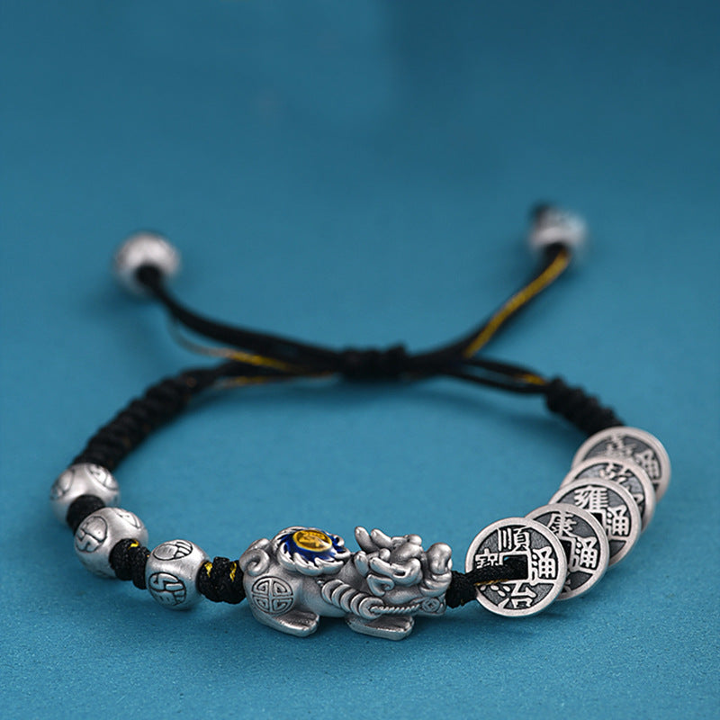 Imperial Pi Xiu Bracelet - Five-Emperor Coin Wealth Guardian