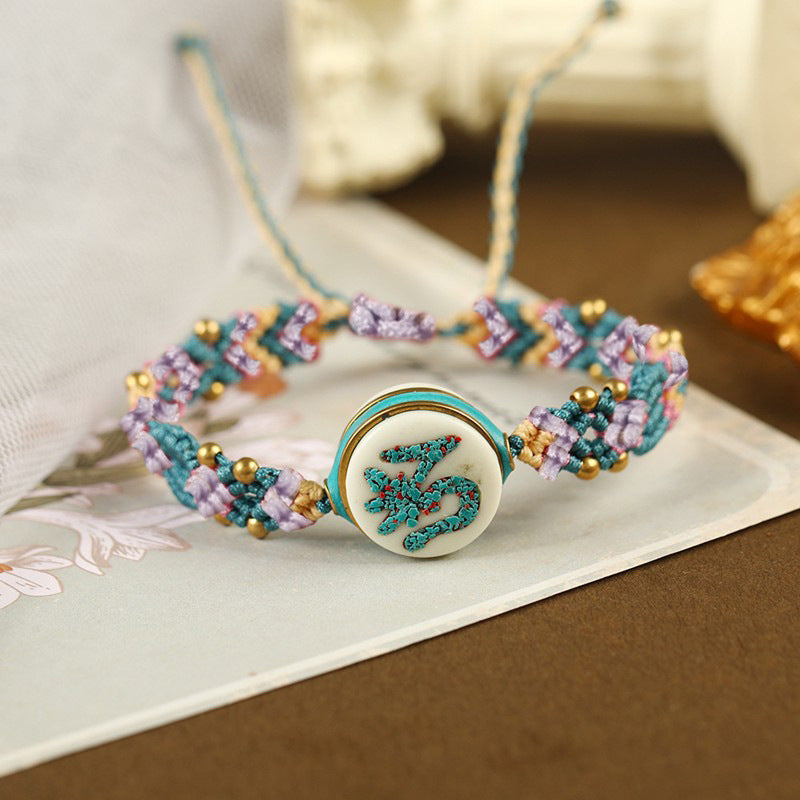 Handwoven Blessing Bracelet – Inspired by Desert Silk Road | Zen Ara Grove