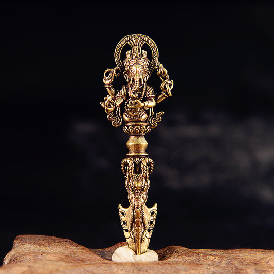 Ganesha Vajra — Wisdom & Protection Talisman | Zen Ara Grove