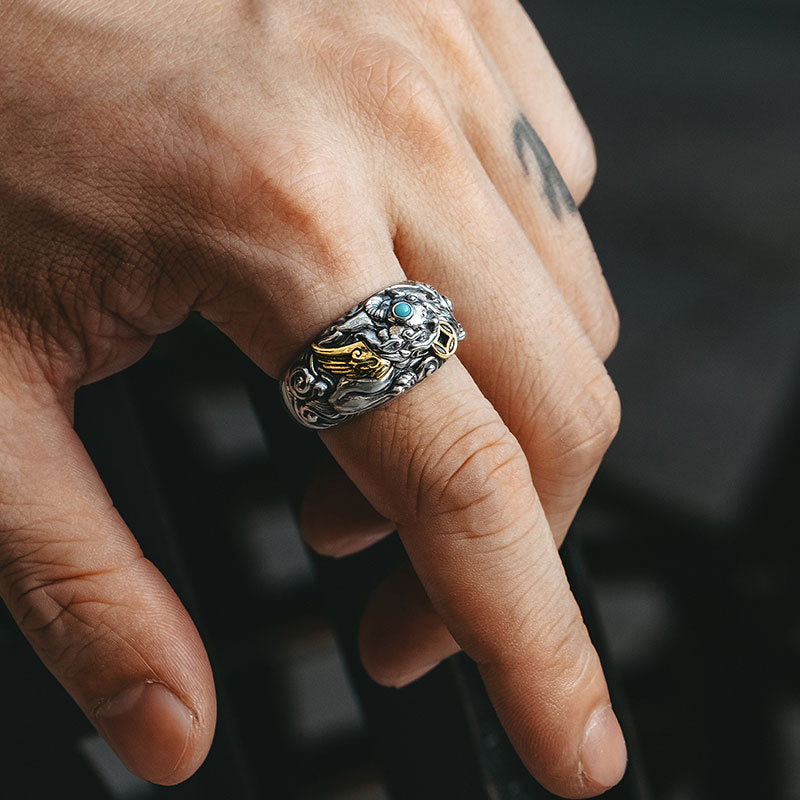 Pixiu Coin Ring – Guardian of Wealth and Fortune | Zen Ara Grove